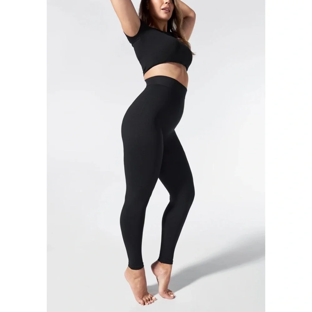BLANQI Everyday High Waist Postpartum + Nursing Support Leggings Black